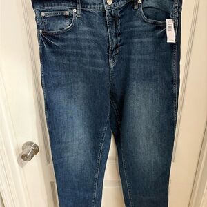 GAP  Blue Denim Jeans high rise cigarette 16 tall